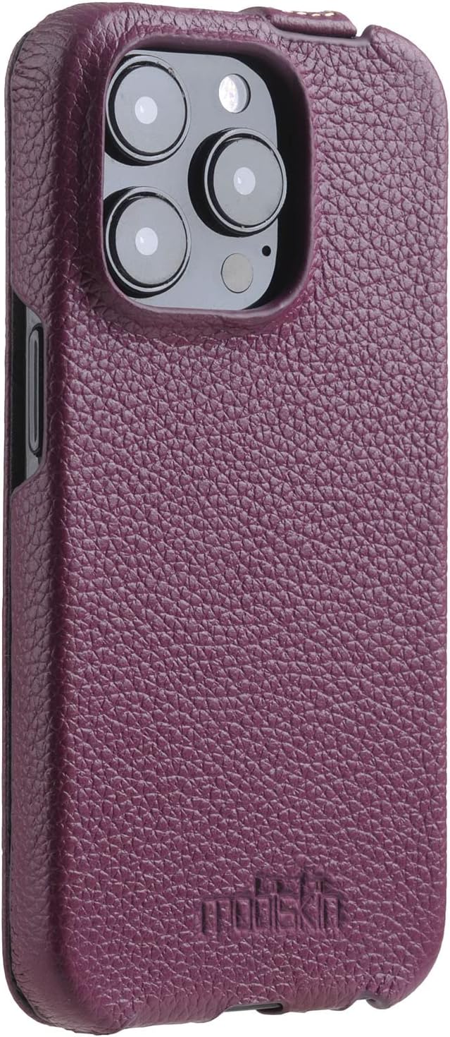 Mobiskin Hülle passend für Apple iPhone 14 PRO (6,1 Zoll), Handyhülle mit beschichtetem Leder, Case,