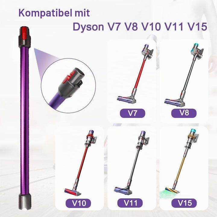 Schnellspannstab, kompatibel mit Dyson V15, V11, V10, V8, V7, Staubsauger-Verlängerungsstange, Verlä