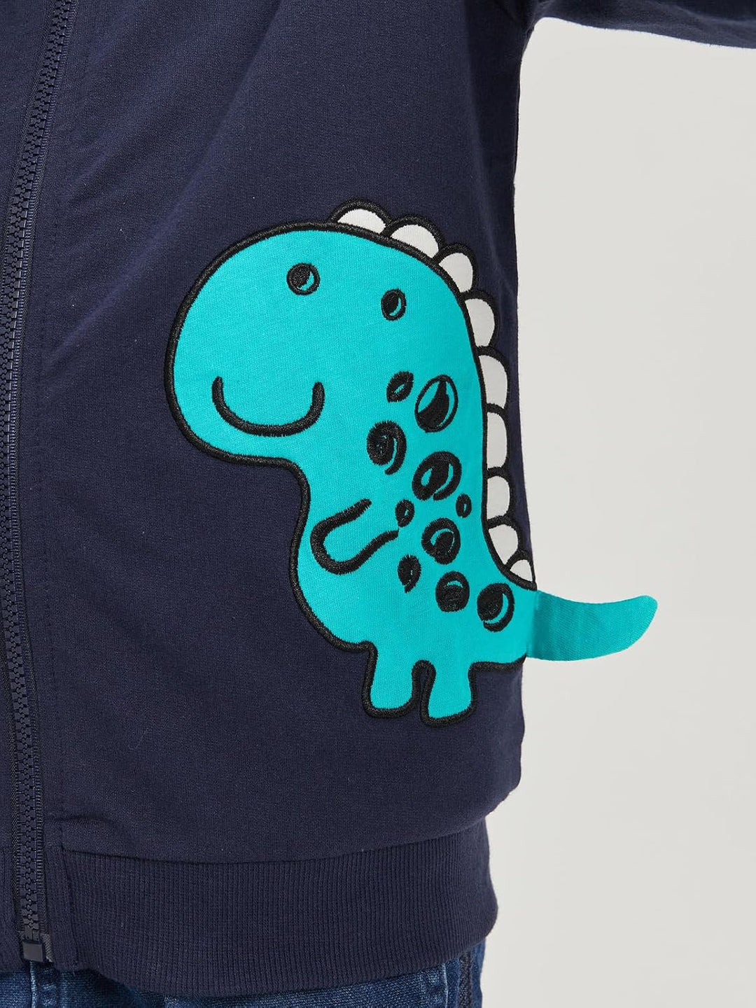 Alleen Jungen Sweatjacke Hoodie Langarm Baumwolle Kinder Pullover Dino Kapuzenpullover Jacke mit Kap