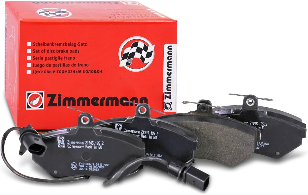 Zimmermann 21945.195.2 Bremsbeläge-Kit, vorne, 1 Sensor, 4 vibrationshemmende Platten, inklusive Zub