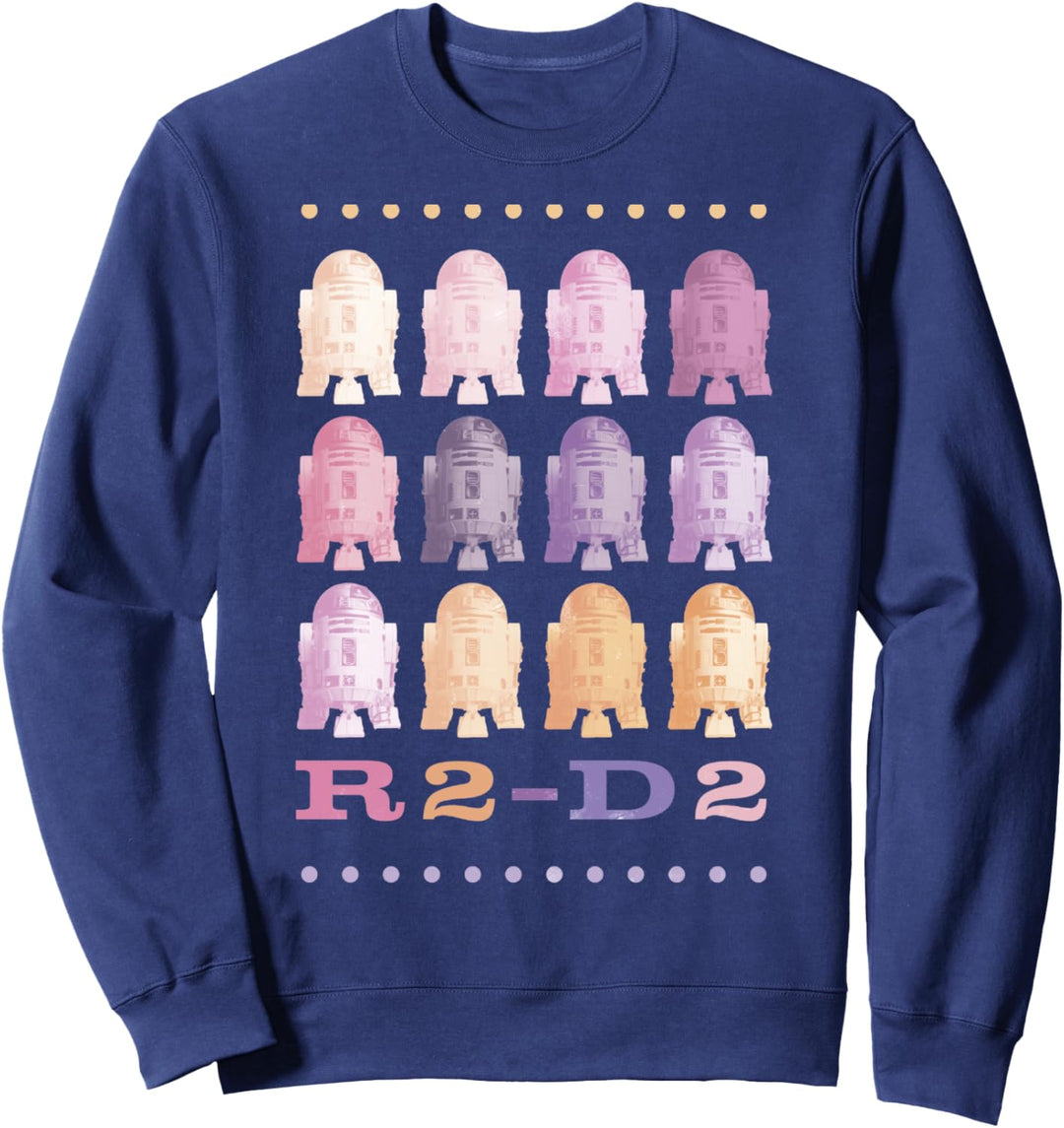 Star Wars R2-D2 Pastel Stacked Portrait Sweatshirt