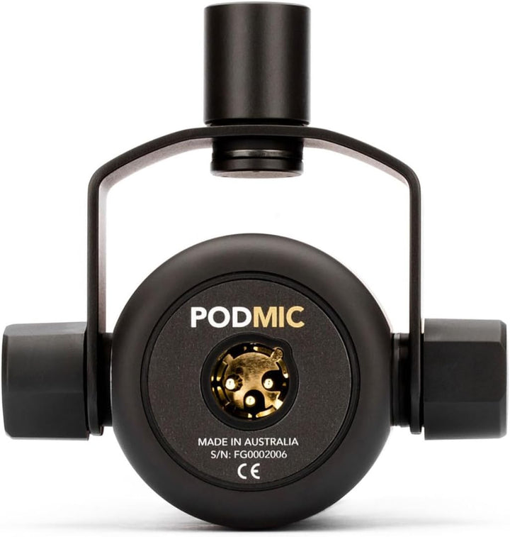 Rode Podmic Podcast-Mikrofon + keepdrum MS138 Gelenkarm-Stativ Weiss PodMic Schwarz/ Weiss, PodMic S