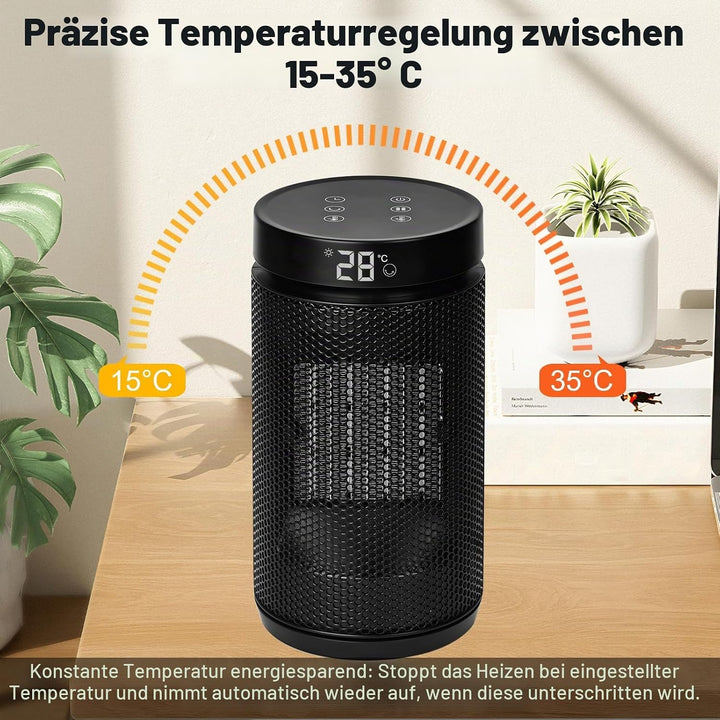 Tischventilator leise, energiesparender Ventilator 8W, 36 Dezibel, | Ventilator mit Fernbedienung, T