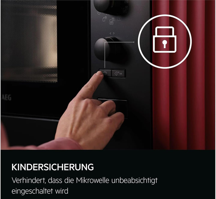 AEG NMS5G251EB Einbau-Mikrowelle mit Grill Schwarz