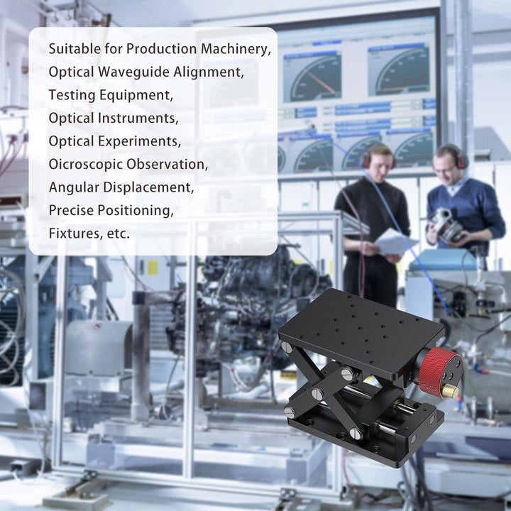 Manuelle Hebebühne aus Aluminiumlegierung, präzise Z-Achsen-Hebebühne 55 mm, hochpräzise, optische S