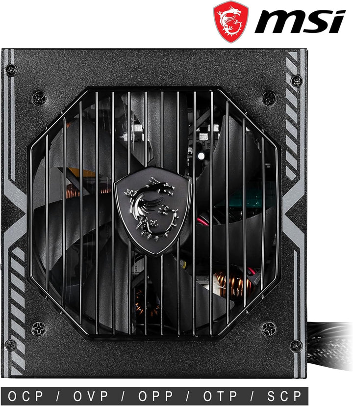 MSI MAG A650BN UK-Netzteil, 650 W, 80 Plus Bronze-Zertifiziert, 12 V Single-Rail, DC-to, MAG BRONZE