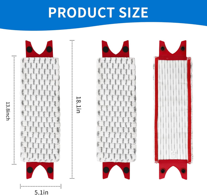 4 Stück Bodenwischer Wischmopp Ersatzbezug für Vileda Set, für Vileda Ultramax/Easy Wring UltraMax/U