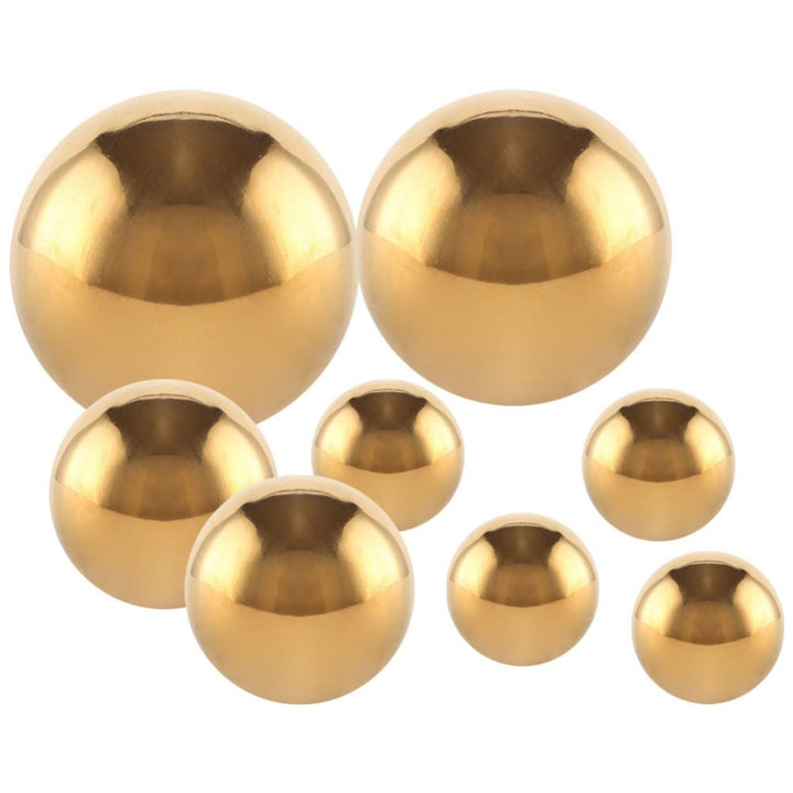 Cabilock 8 Stücke Edelstahl Gartenkugel Metallkugeln Deko Garten Spiegelkugel Hohlkugel Metall Dekok