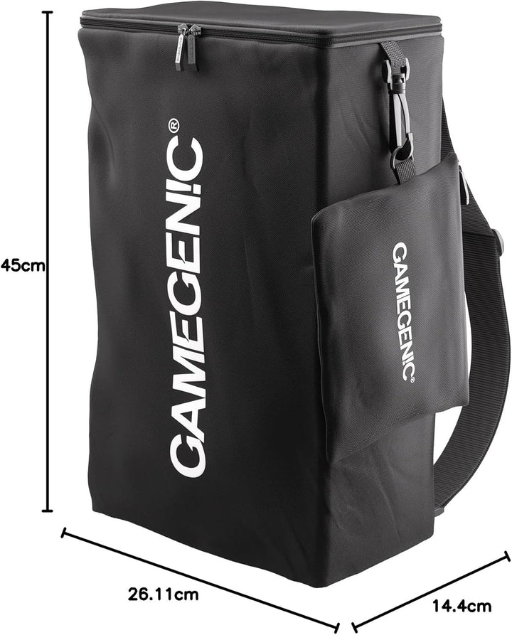 Gamegenic, Dungeon PRO – Black, inklusive Rucksack für sicheren Transport, Farbe: Schwarz