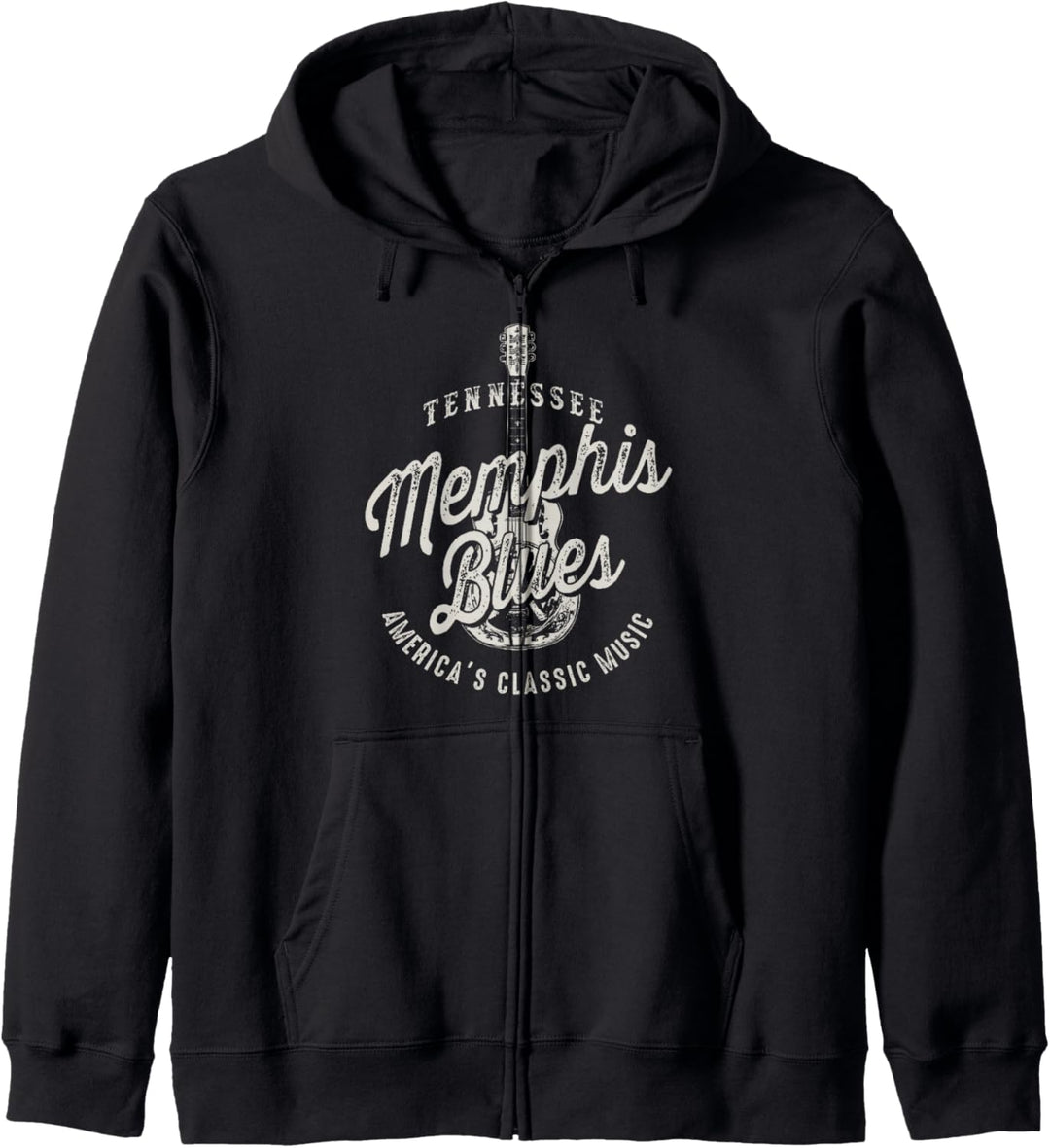 Memphis Blues Music USA Gitarre Vintage Kapuzenjacke