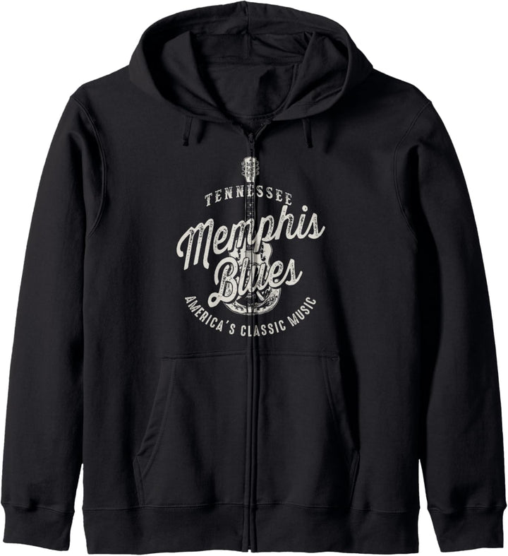 Memphis Blues Music USA Gitarre Vintage Kapuzenjacke