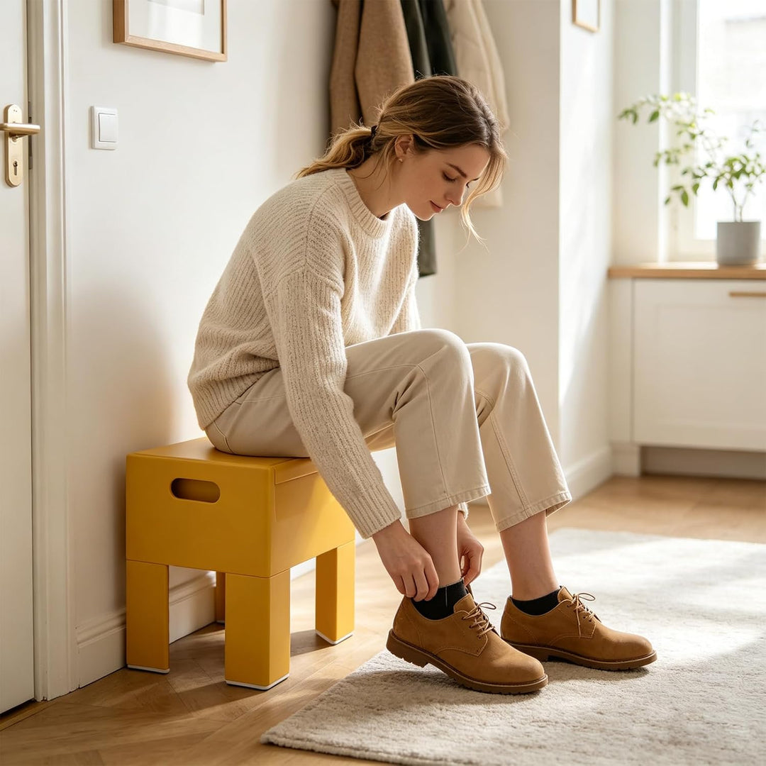 Sitzhocker mit Stauraum ABS, hoch belastbar 50‑100kg Klappdeckel | Freistehende Ausführung, modernes