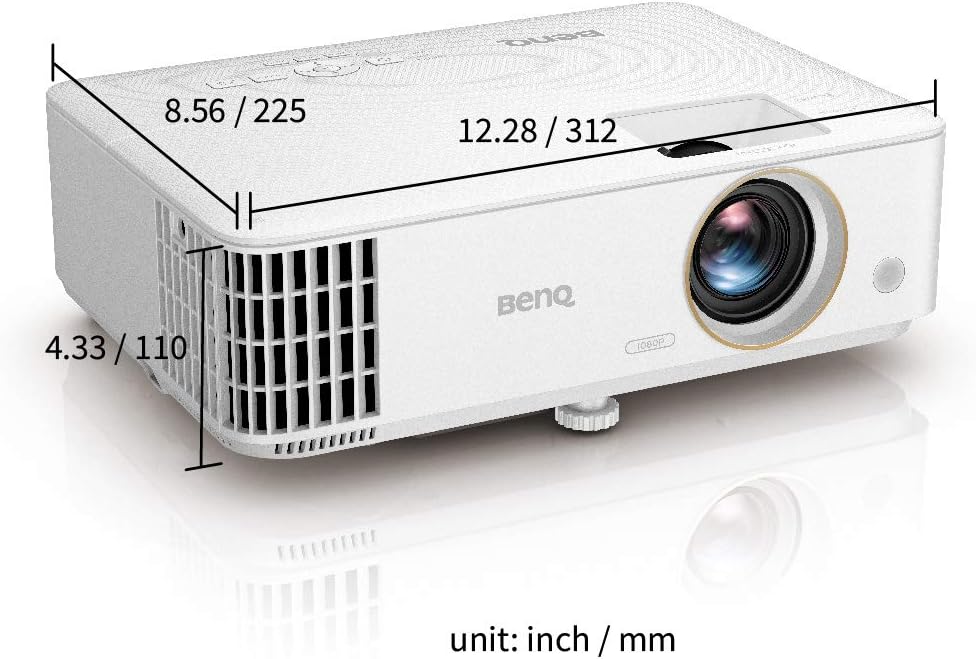 BenQ TH585P 1080p DLP Gaming-Beamer, 3.500 Lumen, HDMI, 3D, geringe Reaktionszeit für Gaming-Konsole