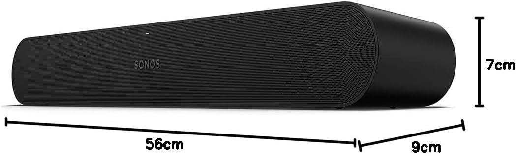 Sonos Ray, Soundbar, 4 digitale Class-D-Verstärker, Trueplay, Night Sound, Dolby Digital, Touch-Steu