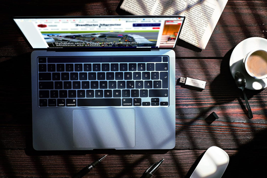MediaRange USB 3.0 Hochleistungs Speicherstick 256GB - Mini USB Flash-Laufwerk mit hochwertigem Alum