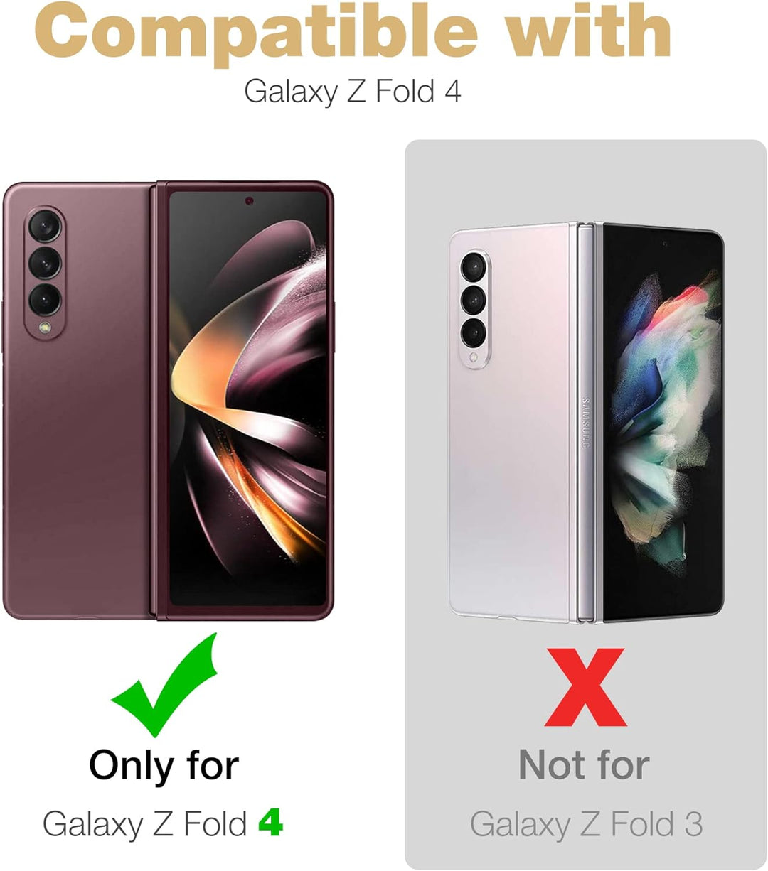 Dexnor für Samsung Galaxy Z Fold 4 5G Hülle, Full-Body Dual Layer Rugged Fall mit eingebautem Displa
