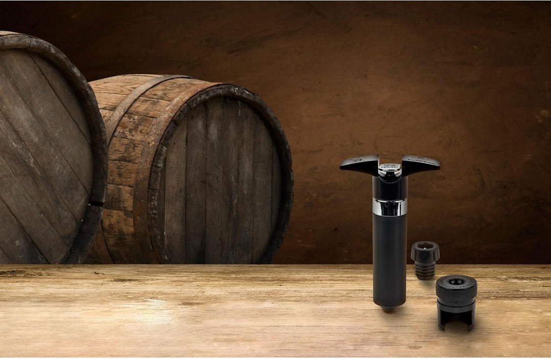 PEUGEOT - Epivac Duo - Vakuumpumpe + 2 Weinverschlüsse und 1 Champagnerverschluss - Zur Konservierun