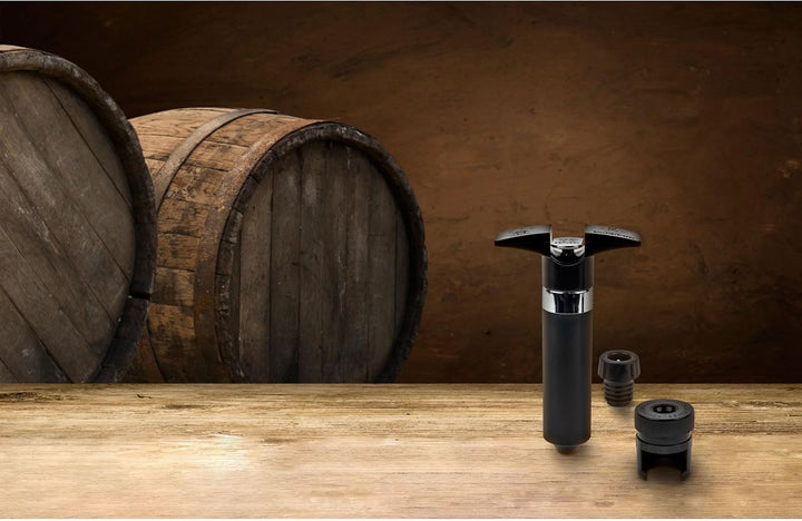 PEUGEOT - Epivac Duo - Vakuumpumpe + 2 Weinverschlüsse und 1 Champagnerverschluss - Zur Konservierun