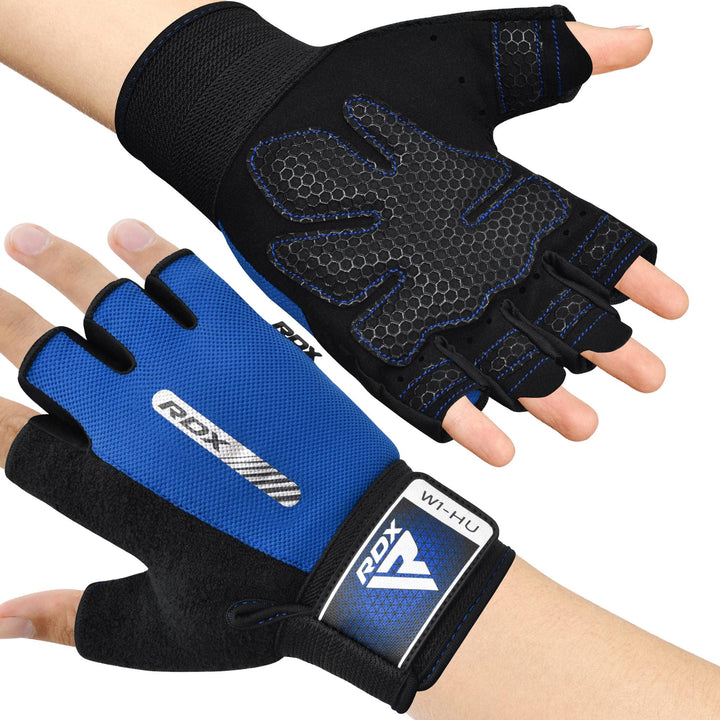 RDX Fitness Handschuhe Damen Herren, Anti-Rutsch Gewichtheben Workout Gym Gloves Krafttraining Train