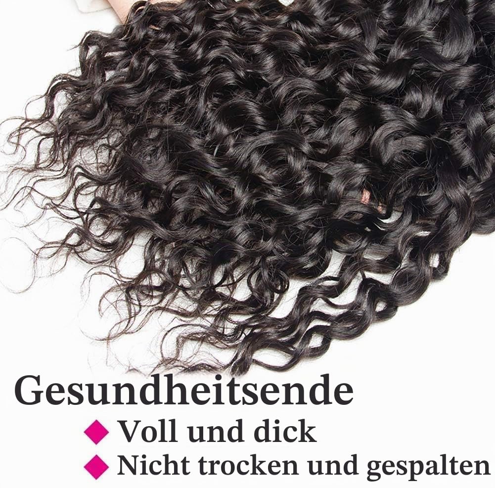 Yavida Yavida Wasserwelle bündelt brasilianisches Haar bündelt Remy Echthaar lockiges reines Haar we