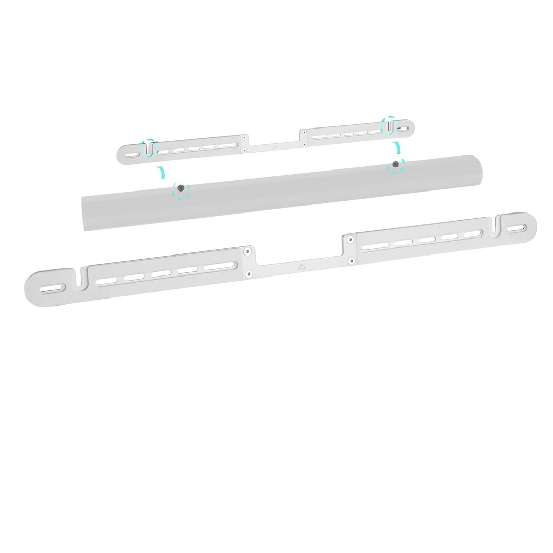 ynVISION.DESIGN Wandhalterung kompatibel mit Sonos Arc (weiss) Schwarz,Weiss, Schwarz,Weiss
