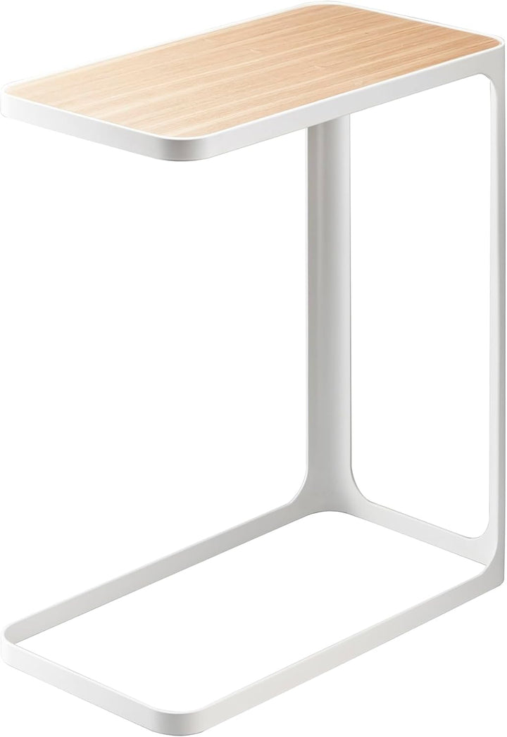 YAMAZAKI Frame Beistelltisch, Eschenholz, Weiss, One Size Weiss One