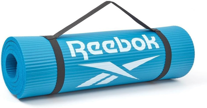 Reebok Trainingsmatte - Rutschfeste Gymnastikmatte aus natürlichem Gummi in 7mm, 10mm, 15mm und vers