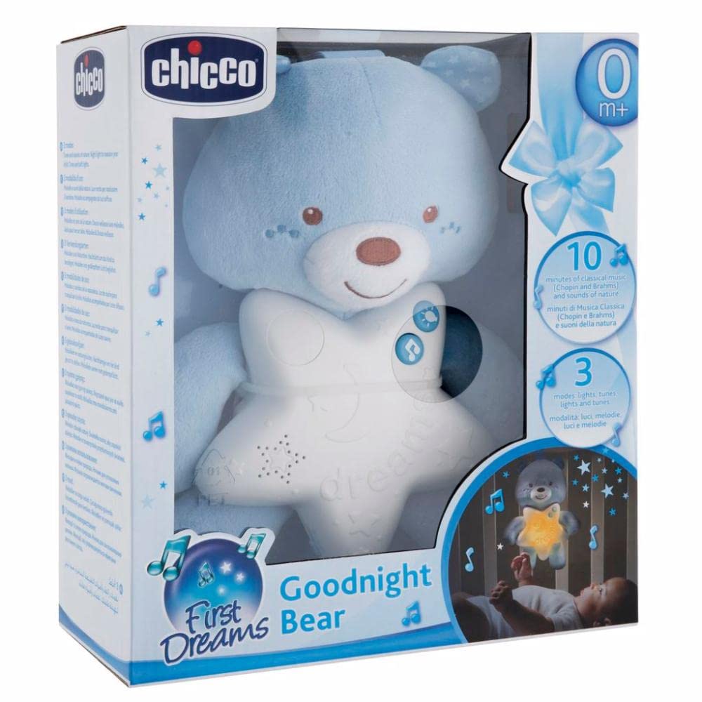Chicco 00009156200000 Gute Nacht Bärchen, blau, Blau