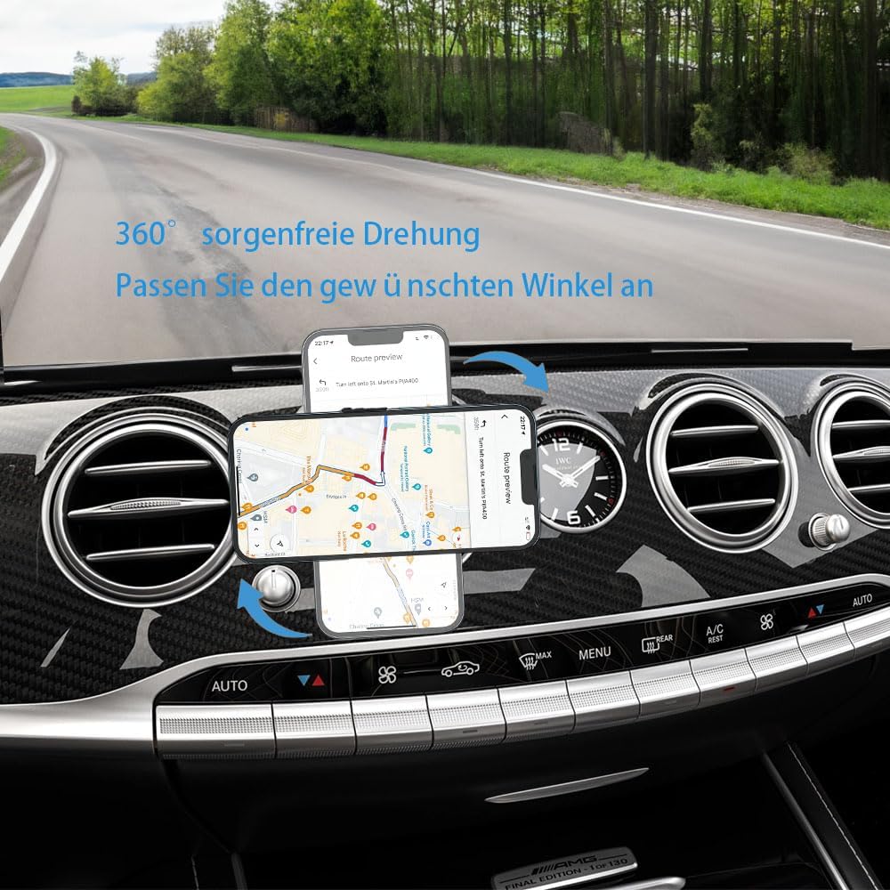 ICAILIN Handyhalterung Auto lüftung,Handyhalterung Auto runde lüftung für Mercedes-Benz Handyhalteru