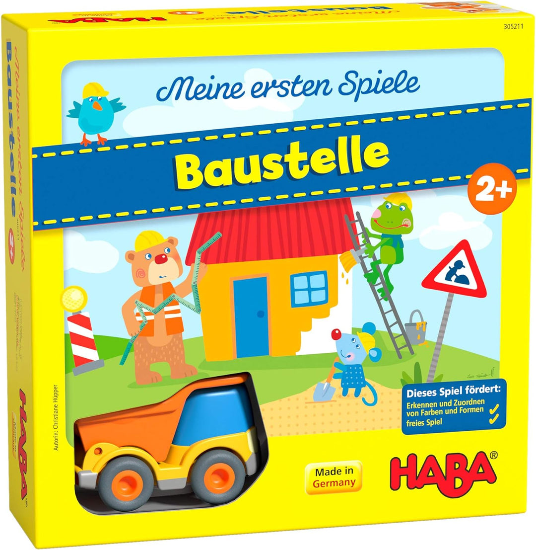 HABA 305211 - Meine ersten Spiele – Baustelle & 4655 - Meine ersten Spiele Erster Obstgarten, unterh