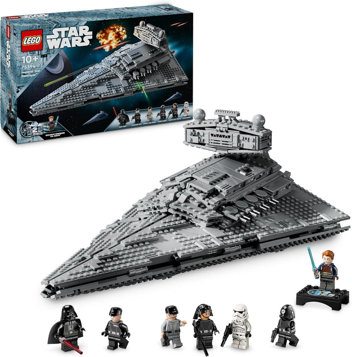 LEGO Star Wars Imperialer Sternzerstörer, Sternenschiff Set, Bauspielzeug, Spielset mit Darth Vader