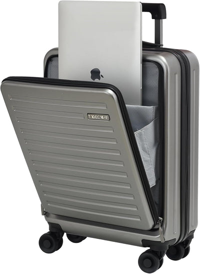 TydeCkare 20" Handgepäck mit Laptopfach, 55x40x20cm, Airline Kompatibel, 34L Hartschalenkoffer Klein