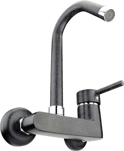 ATCO® Wandarmatur Küche Spültischarmatur Wasserhahn Einhebelmischer Küchenarmatur Einhandmischer Spü