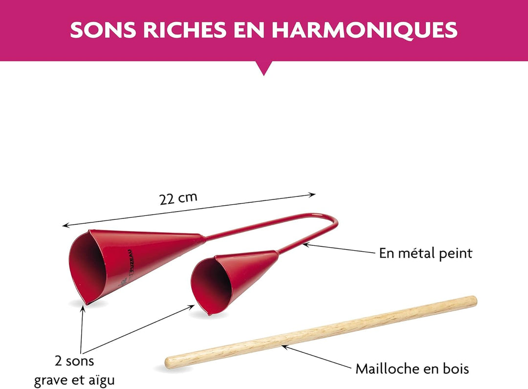 FUZEAU 70780 Glocke brasilianischen Kleine Rot