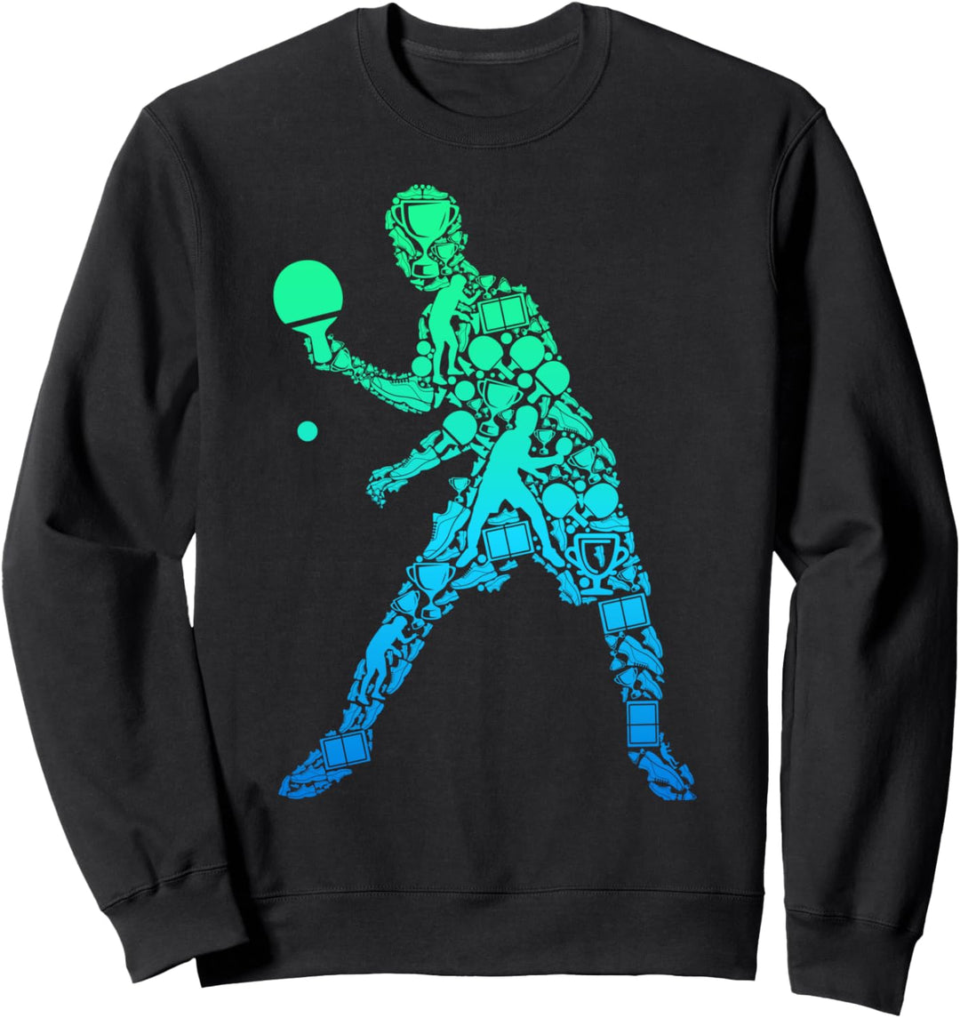 Tischtennis Tischtennisspieler Ping Pong Kinder Männer Sweatshirt