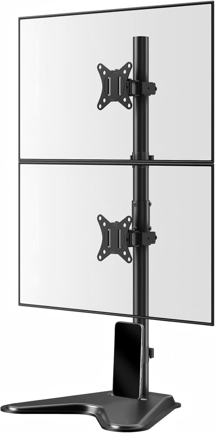 PUTORSEN Monitor Halterung 2 Monitore, Vertikale Doppelmonitorhalterung für 17-32-Zoll-LCD-LED-Bilds