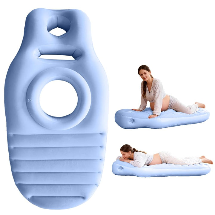 Aufblasbares Schwangerschaftskissen, Yogamatte für Schwangere mit Loch, Tragbare Schwangerschaft Kis