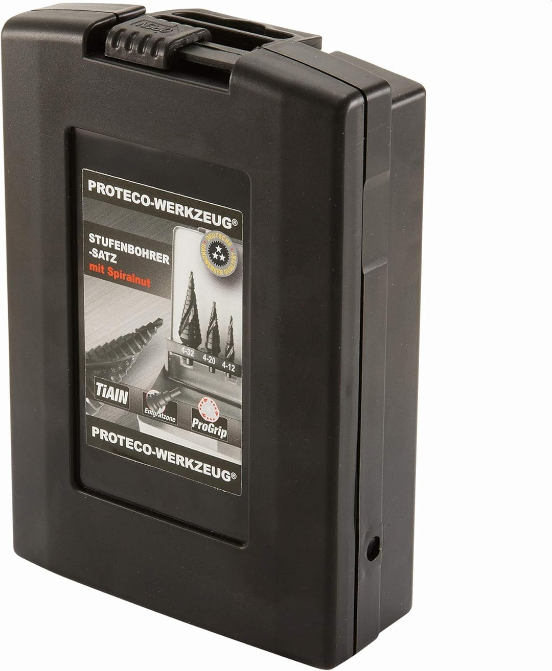 Proteco-Werkzeug® HSS Titan TIN TiALN Profi Stufenbohrer Set Edelstahl Konusbohrer Schälbohrer Metal