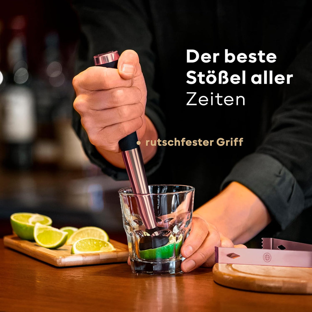 BarDeluxe® Cocktail Set 12-teilig, Barkeeper Set, Cocktail Mixer Set | 750ml Cocktailshaker Edelstah