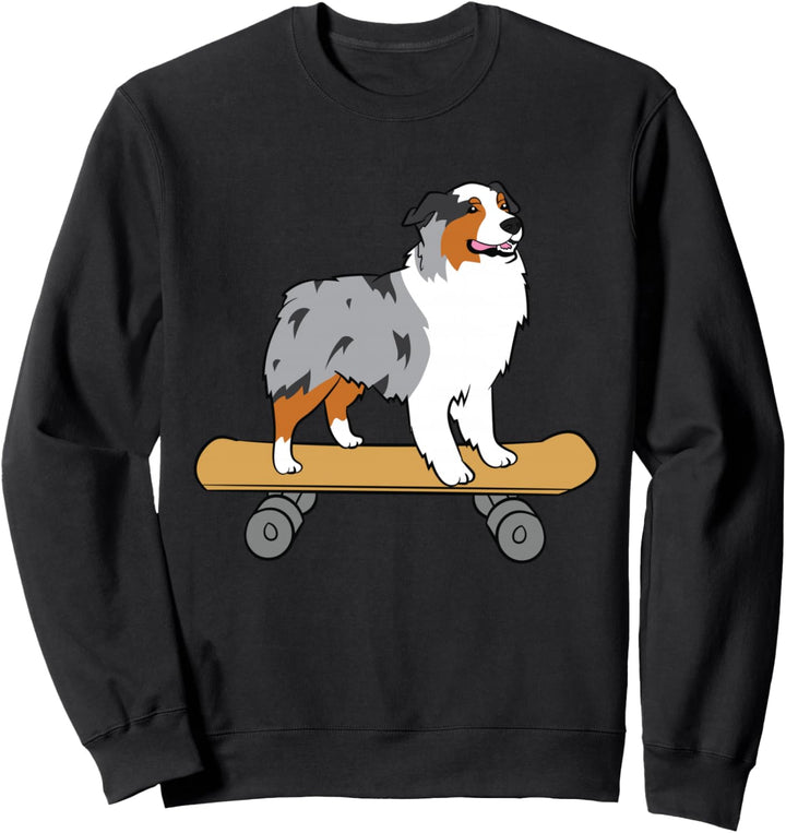 Aussie Skateboard Liebe Australian Shepherds Sweatshirt