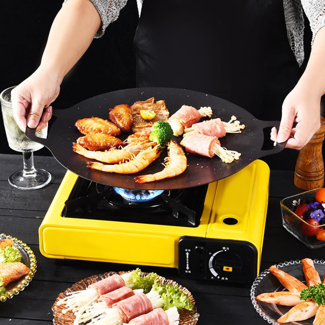 Koreanische Pfanne für Grill Maifan Stone, Hochtemperatur-Grillplatte (28 cm), 28 cm