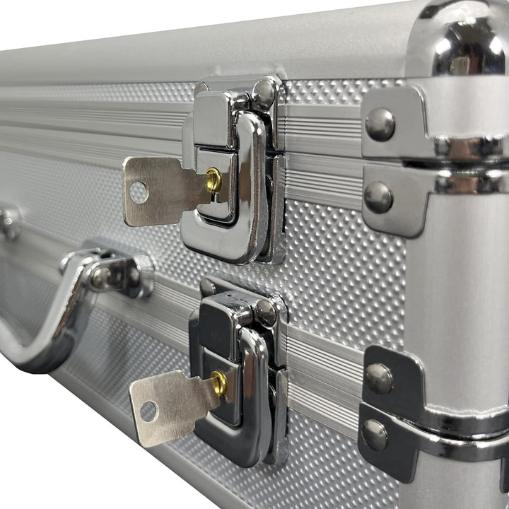 MR Maestro Relojero - Robuste Aluminium Uhrenbox | Platz für 24 Uhren und Schmuck | Ideal für Herren