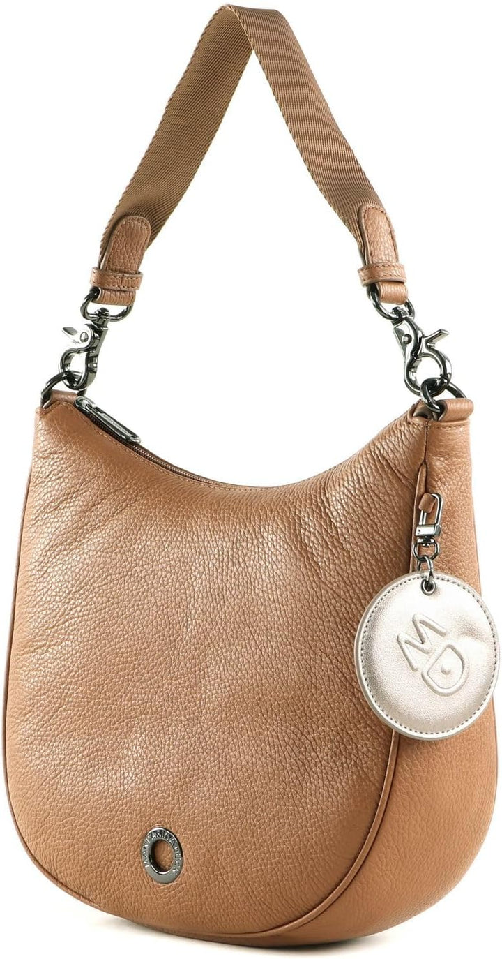 Mandarina Duck Mellow Leather Schultertasche Indian Tan, Indian Tan