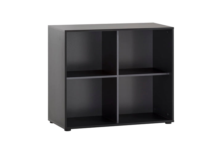 Schildmeyer Regal Aino 155721, schwarz matt, 100 x 41 x 83,6 cm 4 Fächer, 4 Fächer