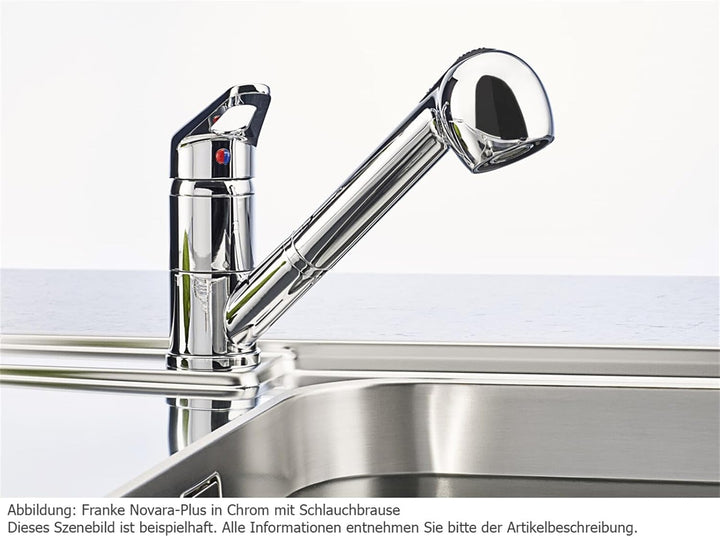 Franke 115.0347.111 Prince II Einhebelmischer chromefarben, Grau