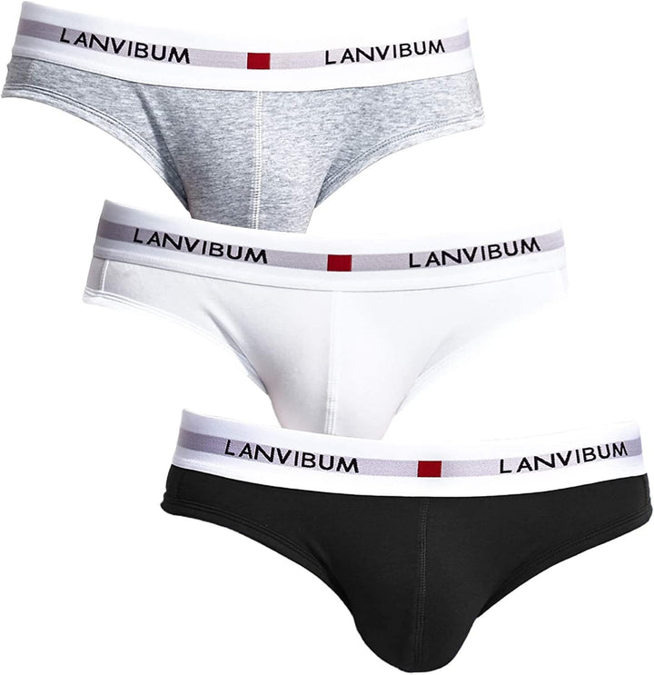 PHOLEEY Herren Slips Baumwolle Unterwäsche männer niedrige Taille atmungsaktive Unterhosen geeignet