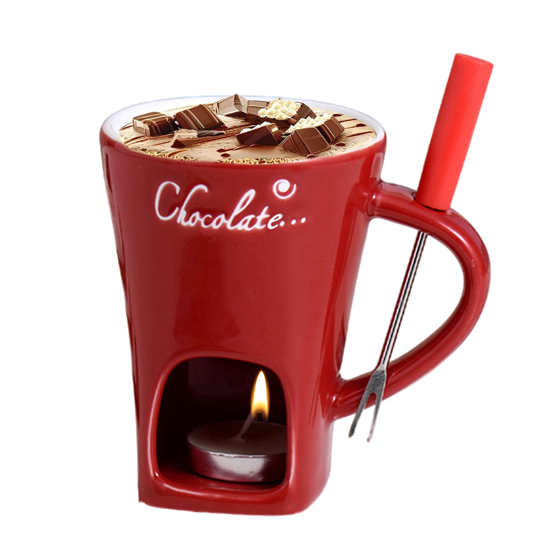 Generisch Schokoladenfondue Tasse | Schokoladenschmelzbecher | Hochwertige Pralinen schmelzende Kera