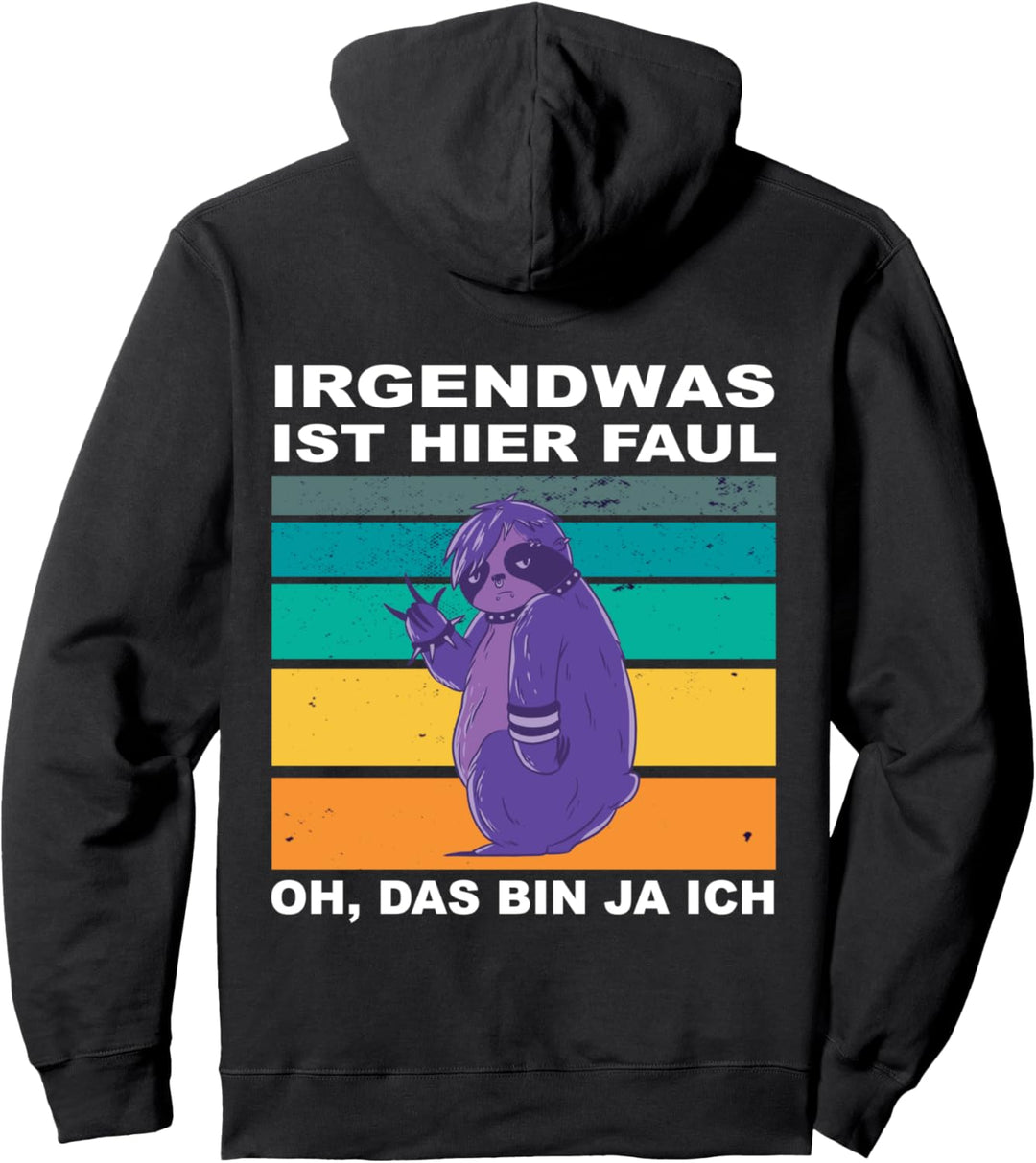Irgendwas ist Hier Faul Oh Das Bin Ja Ich Gothic Emo Punk Pullover Hoodie