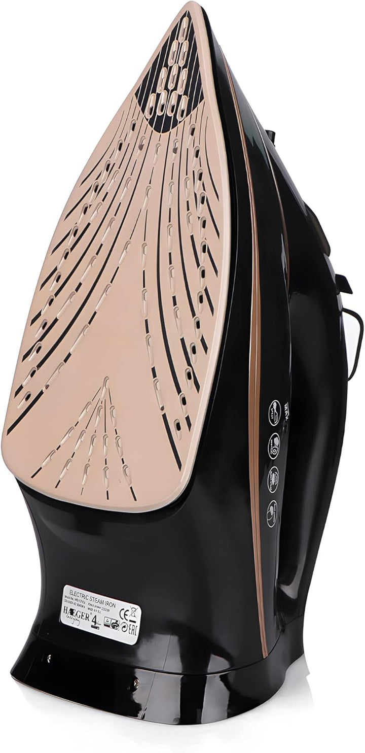 Retoo Dampfbügeleisen 2600W Bügeleisen Wassertank 360ml Keramiksohle Variablenpaar 30g/min Dampfstos