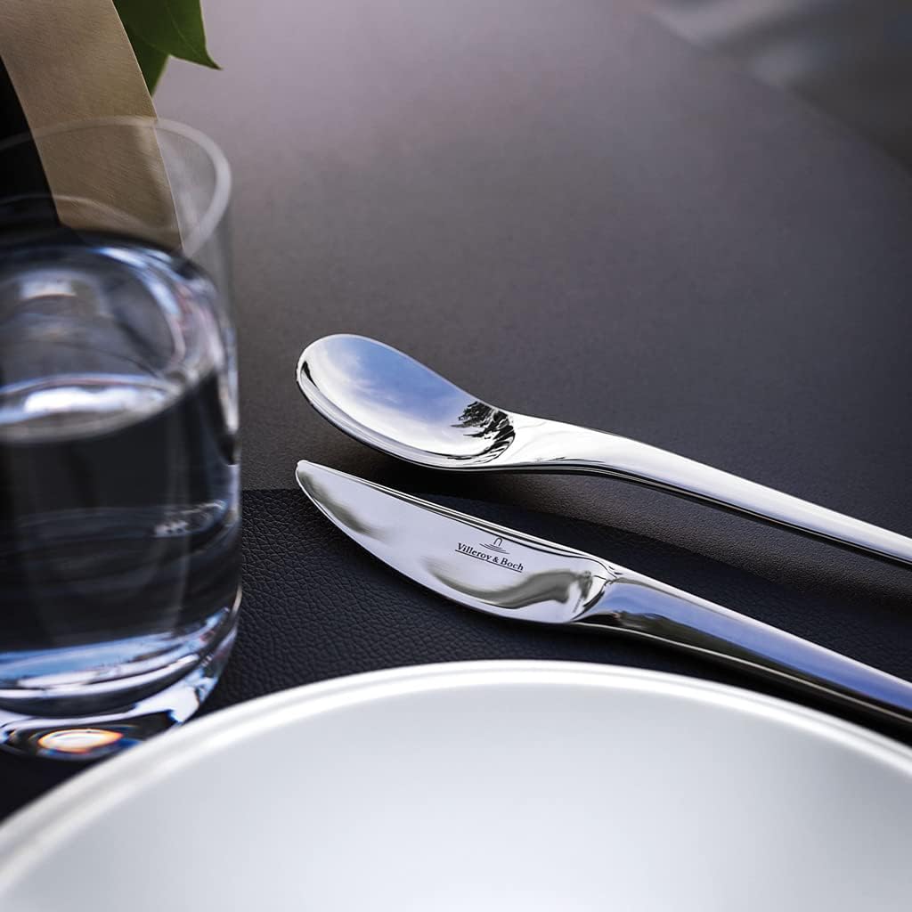 Villeroy &amp; Boch – NewMoon Besteck Set 30 teilig für 6 Personen, spülmaschinenfest, Besteckset, Tafel